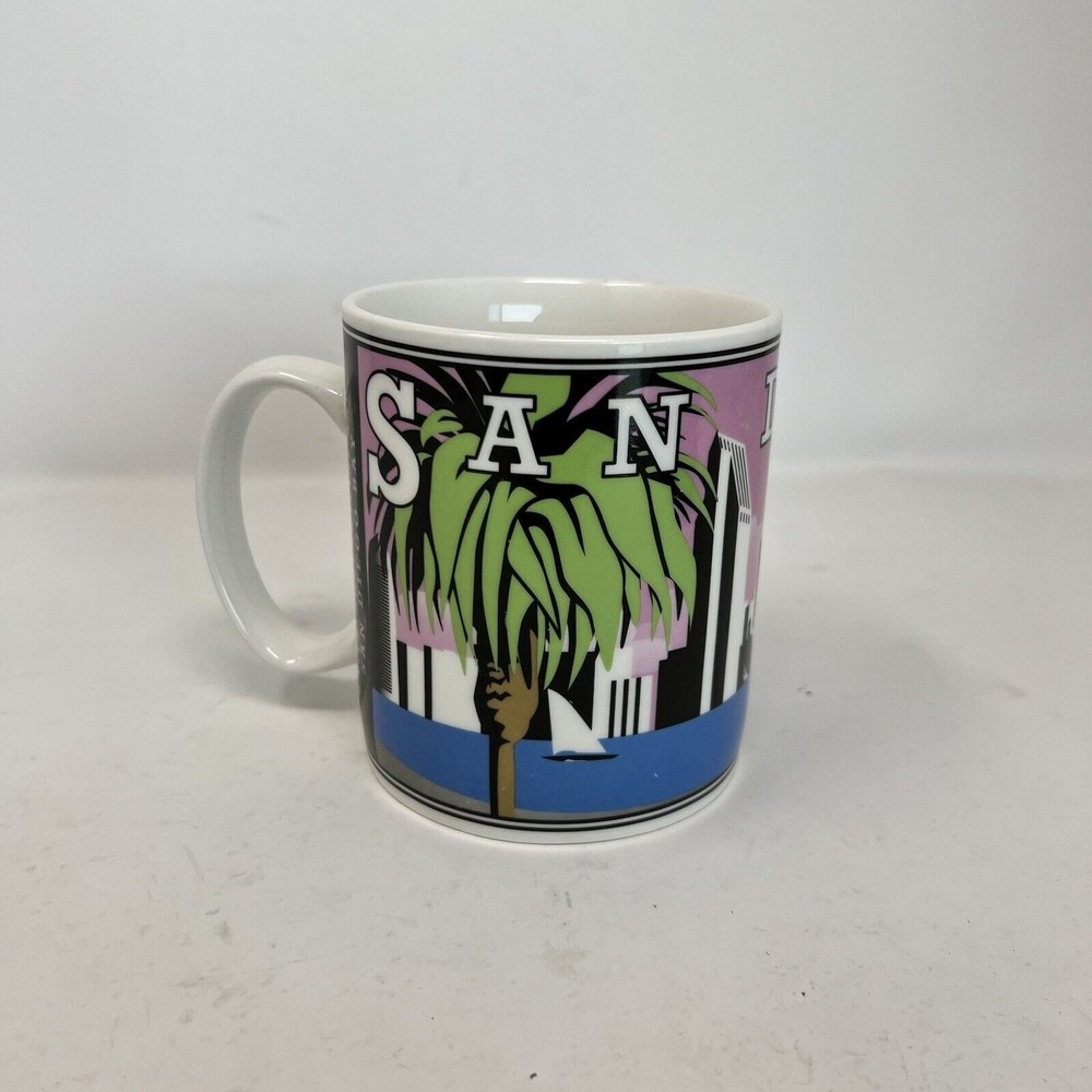 Starbucks Mug San Diego Waterfront Skyline City Scene Series Barista Collectible
